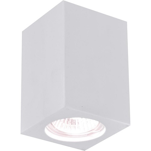 Светильник светодиодный накладной Arte Lamp Tubo A9264PL-1WH 220В GU10 IP20 Гипс/Белый 112х70мм фото Светильник светодиодный накладной Arte Lamp Tubo A9264PL-1WH 220В GU10 IP20 Гипс/Белый 112х70мм картинка